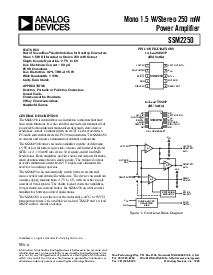 浏览型号SSM2250RM的Datasheet PDF文件第1页