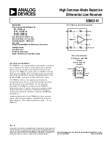 浏览型号SSM2141S的Datasheet PDF文件第1页