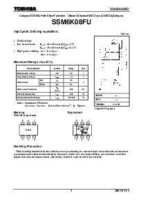 浏览型号SSM6K08FU的Datasheet PDF文件第1页