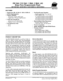 浏览型号SST27SF020-70-3C-NH的Datasheet PDF文件第1页