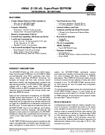 浏览型号SST28SF040A-90-4C-NH的Datasheet PDF文件第1页