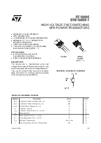 浏览型号ST13005的Datasheet PDF文件第1页