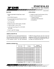浏览型号ST49C101A的Datasheet PDF文件第1页
