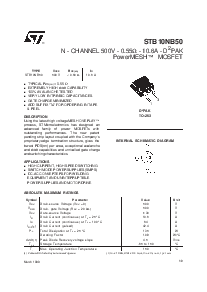 浏览型号STB10NB50的Datasheet PDF文件第1页