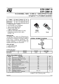 浏览型号STB120NF10的Datasheet PDF文件第1页