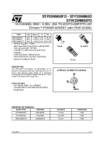 浏览型号STF20NM60D的Datasheet PDF文件第1页