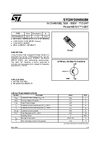 浏览型号STGW50NB60M的Datasheet PDF文件第1页