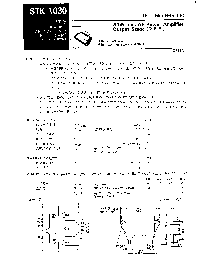 浏览型号STK1030的Datasheet PDF文件第1页