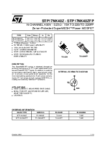 浏览型号STP17NK40ZFP的Datasheet PDF文件第1页