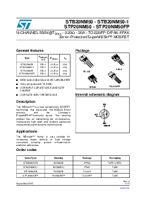 浏览型号STP20NM50的Datasheet PDF文件第1页