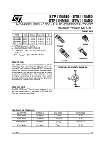 浏览型号STP11NM80的Datasheet PDF文件第1页