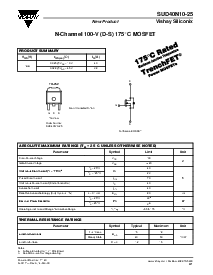 浏览型号SUD40N10-25的Datasheet PDF文件第1页