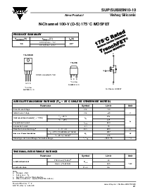 浏览型号SUP85N10-10的Datasheet PDF文件第1页