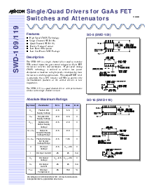 浏览型号SWD-119 PIN的Datasheet PDF文件第1页