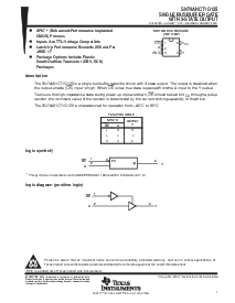 浏览型号SN74AHCT1G125DBV的Datasheet PDF文件第1页