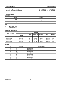 浏览型号74HCT3G14的Datasheet PDF文件第3页