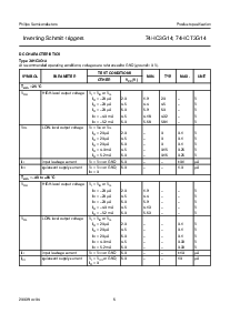 浏览型号74HCT3G14的Datasheet PDF文件第6页