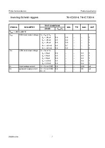 浏览型号74HCT3G14的Datasheet PDF文件第7页
