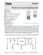 浏览型号SPX2975T5-5.0的Datasheet PDF文件第1页