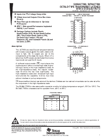 浏览型号SN74ACT563DW的Datasheet PDF文件第1页