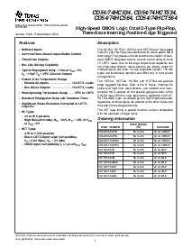 浏览型号CD74HCT564E的Datasheet PDF文件第1页
