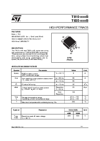 浏览型号T835-600B的Datasheet PDF文件第1页