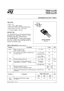 浏览型号T830-800W的Datasheet PDF文件第1页