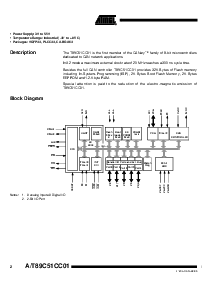 浏览型号T89C51CC01的Datasheet PDF文件第2页
