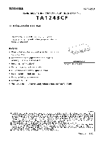 浏览型号TA1243CF的Datasheet PDF文件第1页