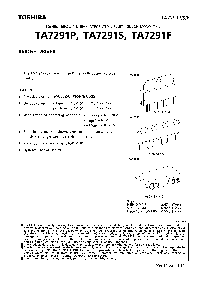 浏览型号TA7291S的Datasheet PDF文件第1页