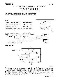 浏览型号TA76431F的Datasheet PDF文件第1页