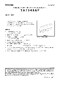 浏览型号TA7343AP的Datasheet PDF文件第1页