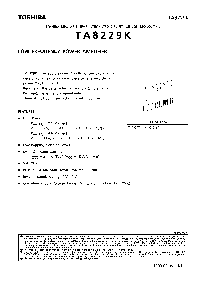 浏览型号TA8229K的Datasheet PDF文件第1页