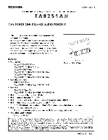 浏览型号TA8251AH的Datasheet PDF文件第1页