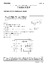 浏览型号TA8415P的Datasheet PDF文件第1页