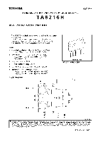 浏览型号TA8216H的Datasheet PDF文件第1页