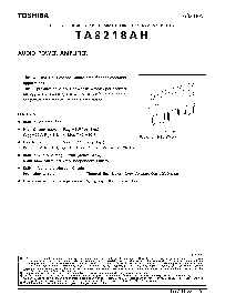 浏览型号TA8218AH的Datasheet PDF文件第1页
