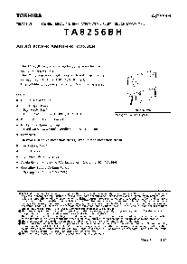 浏览型号TA8256BH的Datasheet PDF文件第1页