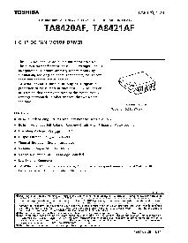 浏览型号TA8420的Datasheet PDF文件第1页