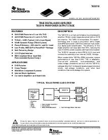 浏览型号TAS5110的Datasheet PDF文件第1页
