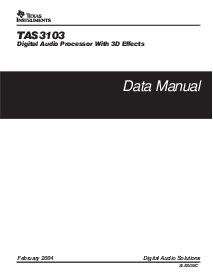 浏览型号TAS3103的Datasheet PDF文件第1页
