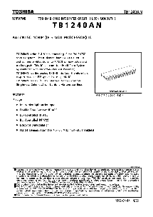 浏览型号TB1240AN的Datasheet PDF文件第1页