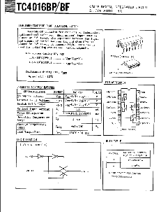 浏览型号TC4016BP的Datasheet PDF文件第1页