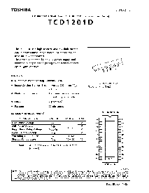 浏览型号TCD1201D的Datasheet PDF文件第1页