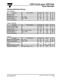 浏览型号TCET1109G的Datasheet PDF文件第3页