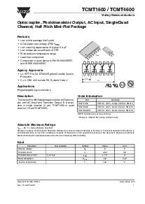 浏览型号TCMT4600的Datasheet PDF文件第1页