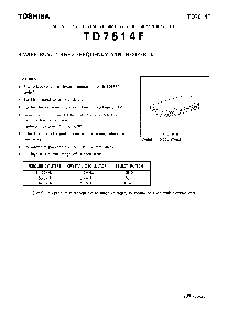 浏览型号TD7614F的Datasheet PDF文件第1页