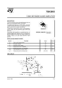 浏览型号TDA2003的Datasheet PDF文件第1页