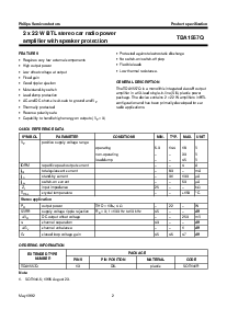 浏览型号TDA1557Q的Datasheet PDF文件第2页