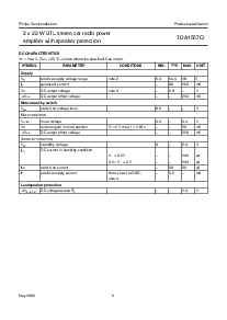 浏览型号TDA1557Q的Datasheet PDF文件第6页